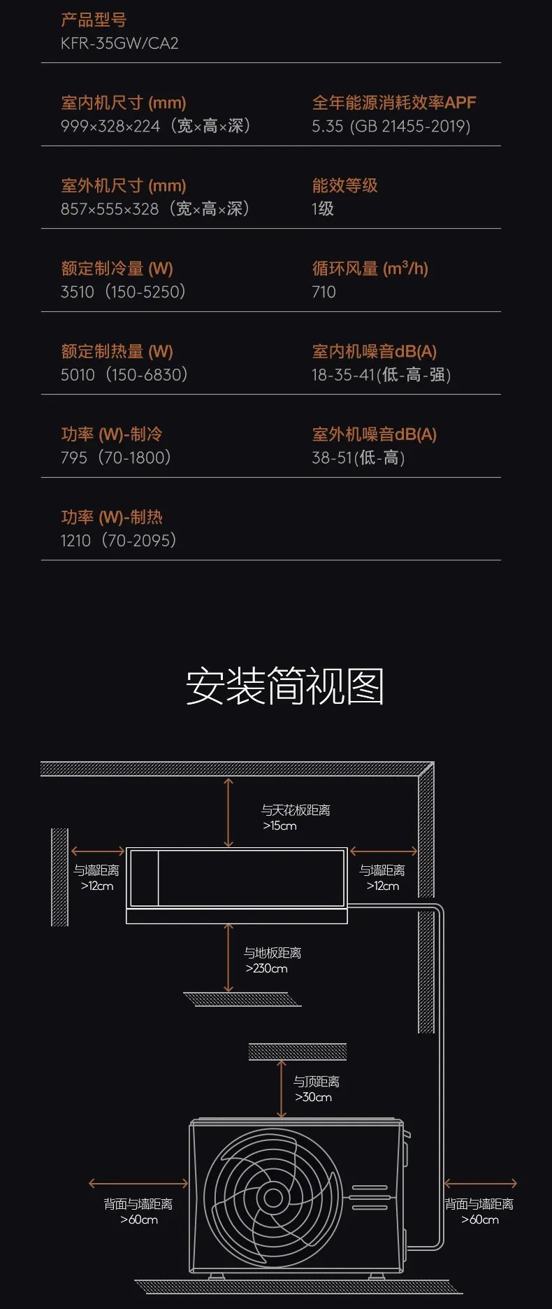 COLMO家用空調(diào)掛機(jī)星圖系列極境掛機(jī)