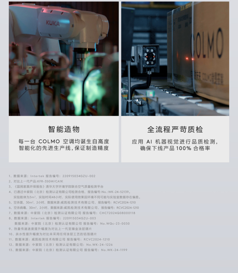 COLMO 大魔方分體套機(jī) 山脈灰 KFR-35GWCA5