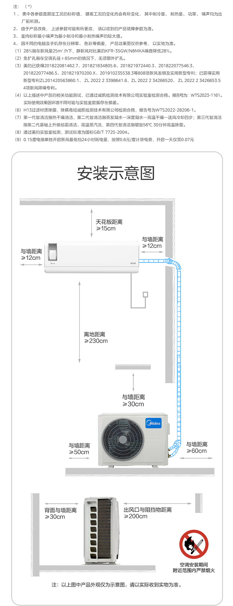美的 智能掛機(jī) 靜新風(fēng) KFR-35GW/N8XF1-1
