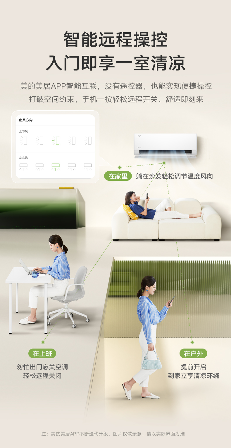 美的 智能掛機(jī) 極地白 KFR-35GW/B2