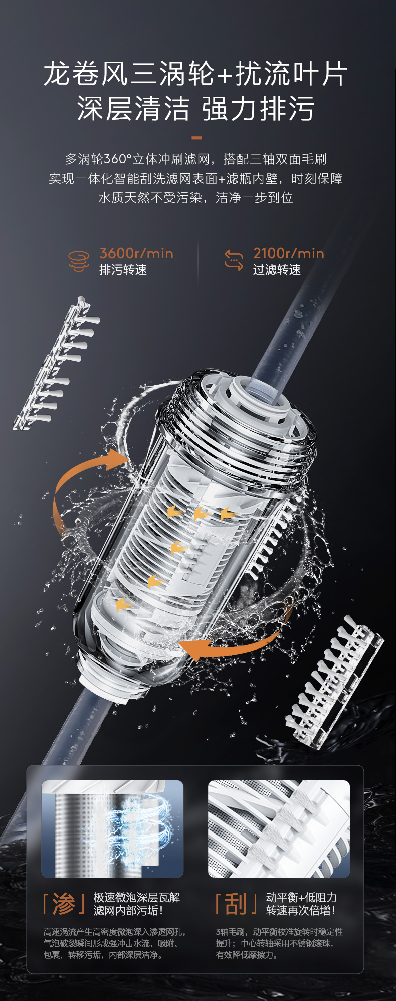 COLMO 管道式凈水機(jī) 月巖灰 CWQZ-A25S