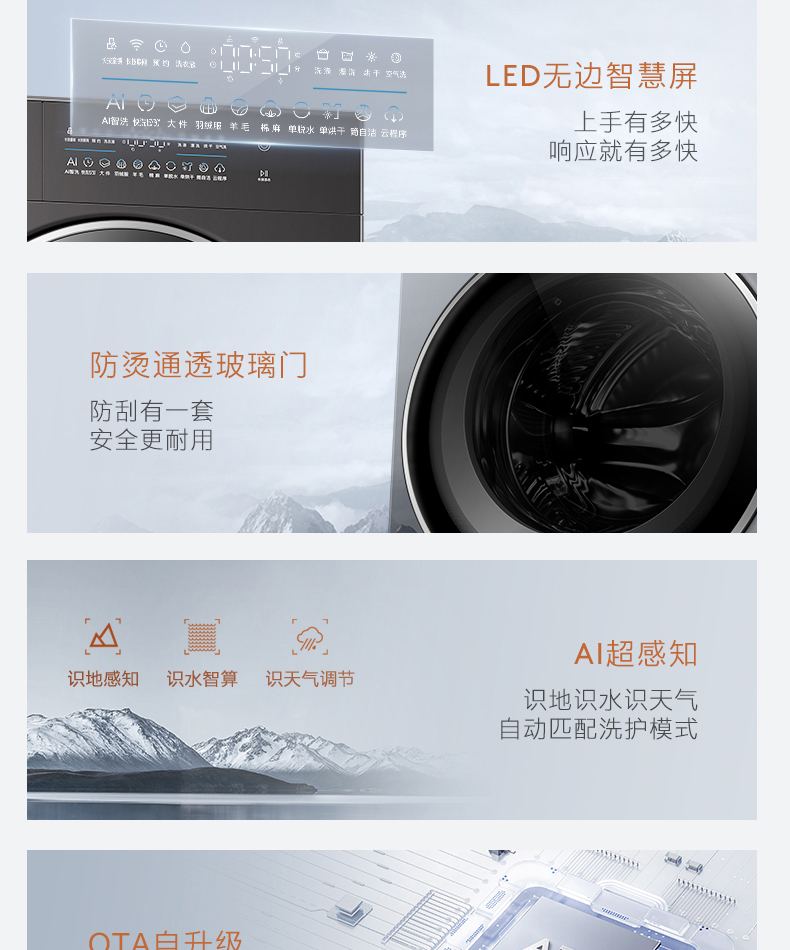 COLMO 滾筒洗干一體機(jī) 星澤灰 CD10-A10