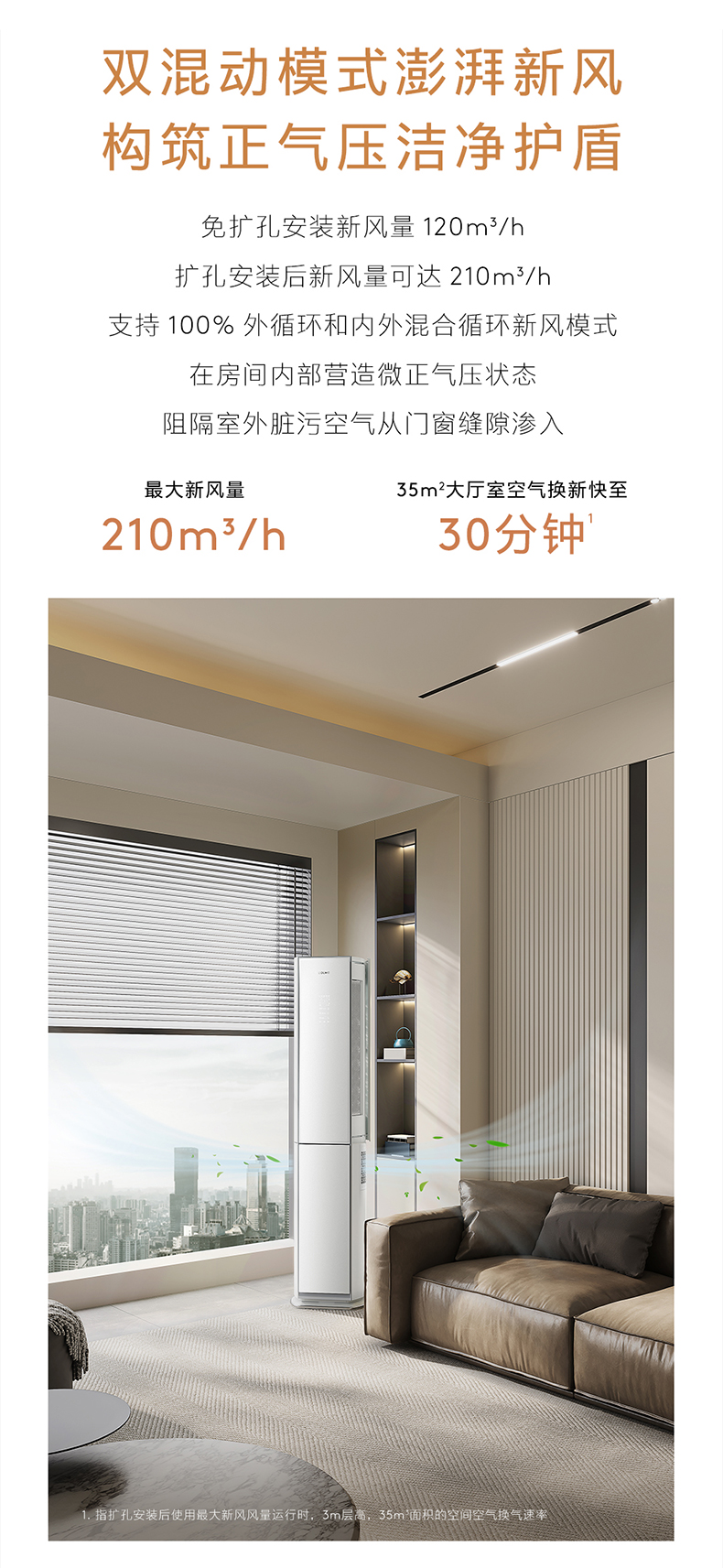 COLMO AVANT睿極 柜機(jī)空調(diào)套機(jī) KFR-72LWCA3