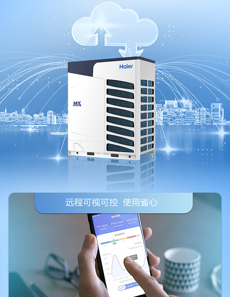 海爾 家用商用多聯(lián)機模塊機磁懸浮組合式空調