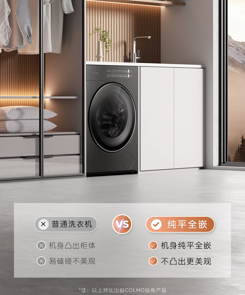 COLMO 滾筒洗干一體機(jī) 星澤灰 CDU12-A11