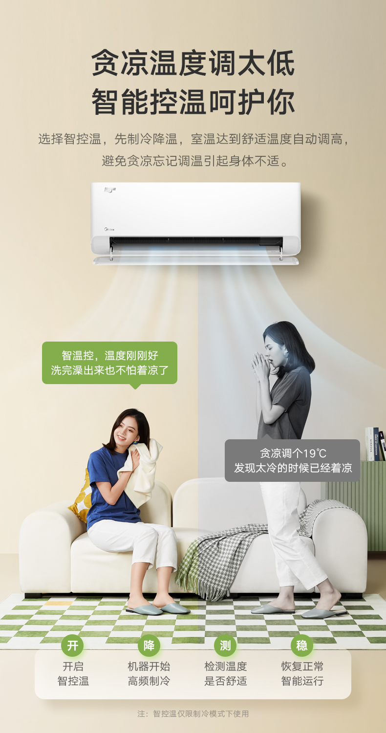 美的 智能掛機(jī) 極地白 KFR-35GW/B2